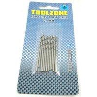 Toolzone 2mm 10pc High Speed Steel Drills