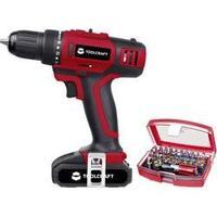 TOOLCRAFT DD 18 Cordless drill 18 V 2 Ah Li-ion incl. rechargeables, incl. case, incl. accessories