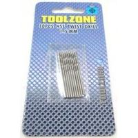 Toolzone 1.5mm 10pc High Speed Steel Drills