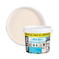 Tollens Magnolia Smooth Matt Masonry Paint 12000ml