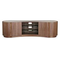 Tom Schneider Swirl Deluxe 1400 Natural Walnut Hand Made Home Theatre Console