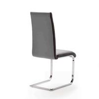 top grey and black pu leather dining chair