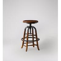 Tonbridge stool in oak and cast iron