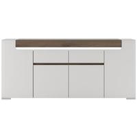 Toronto Sideboard - Wide 4 Door 2 Drawer with Plexi Lighting