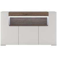 Toronto Sideboard - 3 Door Open Shelving with Plexi Lighting