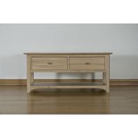 Toulouse Oak Coffee Table with Drawer