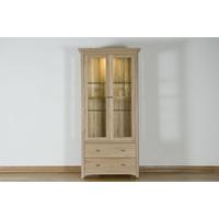 Toulouse Oak Glass Display Cabinet