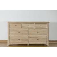 Toulouse Oak Chest of Drawer - 3 Over 4 Drawer