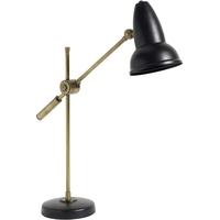 Top Hat Black and Brass Table Lamp