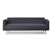 tokyo fabric sofa bed black