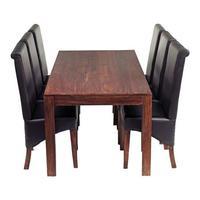 toko mango 6 seater dining set natural