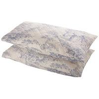 toile de jouy pillow shams 2 china blue cotton