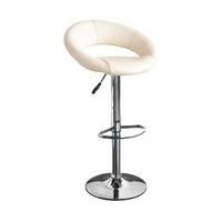 torino bar stool cream steel