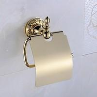 Toilet Paper Holder Ti-PVD Wall Mounted 13617cm(52.36.7inch) Brass Antique