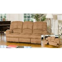 torino 3 seat reclining sofa medium brown