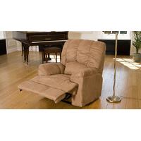 Torino reclining armchair medium brown