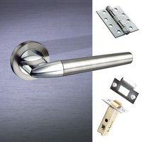 toulon mediterranean fire lever on rose satin nickel polished chrome h ...