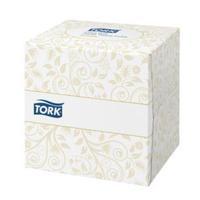 Tork Facial Tissues Cube 2 Ply 100 Sheets (White) Pack of 30