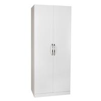 torino 2 door wardrobe in high gloss white