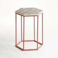 Topim Coffee Table/Pedestal Table with Ceramic Top