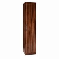 Torino High Gloss 1 Door Robe in Walnut