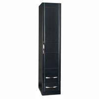 Torino High Gloss 1 Door 2 Drawer Robe in Black