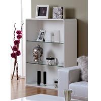 Toscana Bookcase In White High Gloss With 3 Compartments