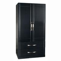 Torino 2 Door 2 Drawers Kids Robe in High Gloss Black