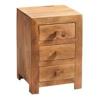 Toko Light Mango 3 Drawer Bedside Cabinet