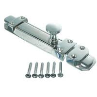 tower bolt door security lock polished chrome 150mm 6 inch screws pack ...