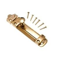 tower bolt slide door lock 100mm polished brass with screws pack of 24 ...