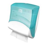 Tork 654000 Tissue Dispenser/Cloths Folded W4 Turquoise/White, Sold as 1 Each