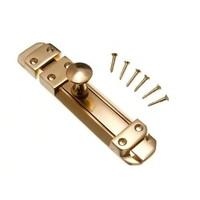 tower bolt slide door lock 150mm polished brass with screws pack of 24 ...