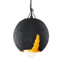 torn eva pendant light black gold