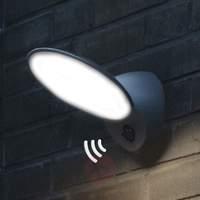 Tona LED exterior wall light with motion sensor