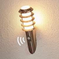 torch shaped sensor outdoor wall light selina