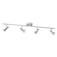 torch spot ceiling light with bar in chrome finish