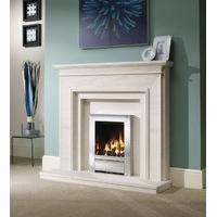 Torino Limestone Fireplace Package with Sensation Gas Fire