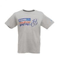 Tour of Britain 2014 Route Kids T-Shirt Grey