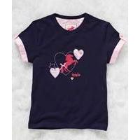 Tottie Sweetpea Childs T-Shirt, Navy - Age 5-6