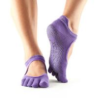 ToeSox Full Toe Bellarina Grip Socks - Purple, S