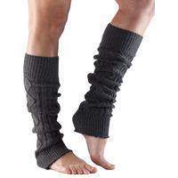 toesox knee high leg warmers grey