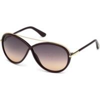 tom ford tamara ft0454 81z purple shinypurple mirrored