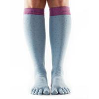 ToeSox Full Toe Casual Knee High Socks - Grey, S