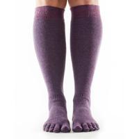 ToeSox Full Toe Casual Knee High Socks - Purple, S