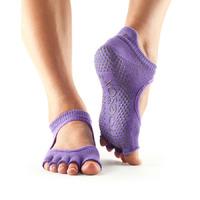 ToeSox Half Toe Bellarina Grip Socks - Purple, S