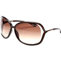 Tom Ford Raquel FT0076 692 (transparent dark brown, rose gold endpieces/gradient brown)