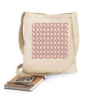 tote bag red pattern