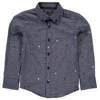 tommy hilfiger herringbone junior shirt