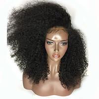 Top Sales 200% Density Black Color Wigs Kinky Curly Synthetic Lace Front Wig Glueless Heat Resistant Female Curly Hair